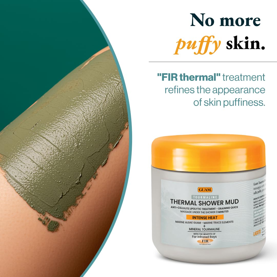 Close up of Guam anti-cellulite mud texture