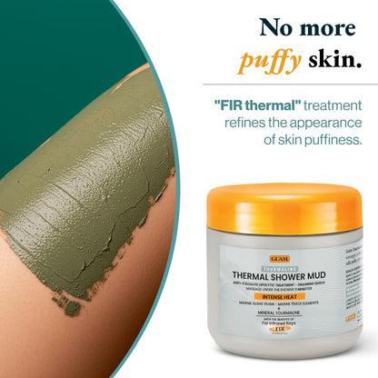 Close up of Guam anti-cellulite mud texture