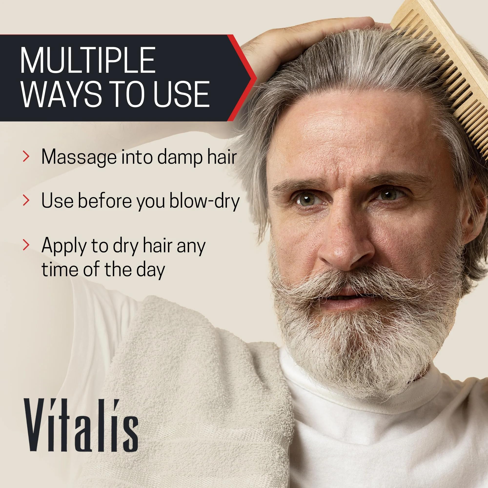 Authentic USA sourced Vitalis hair styling liquid for healthy looking hair
