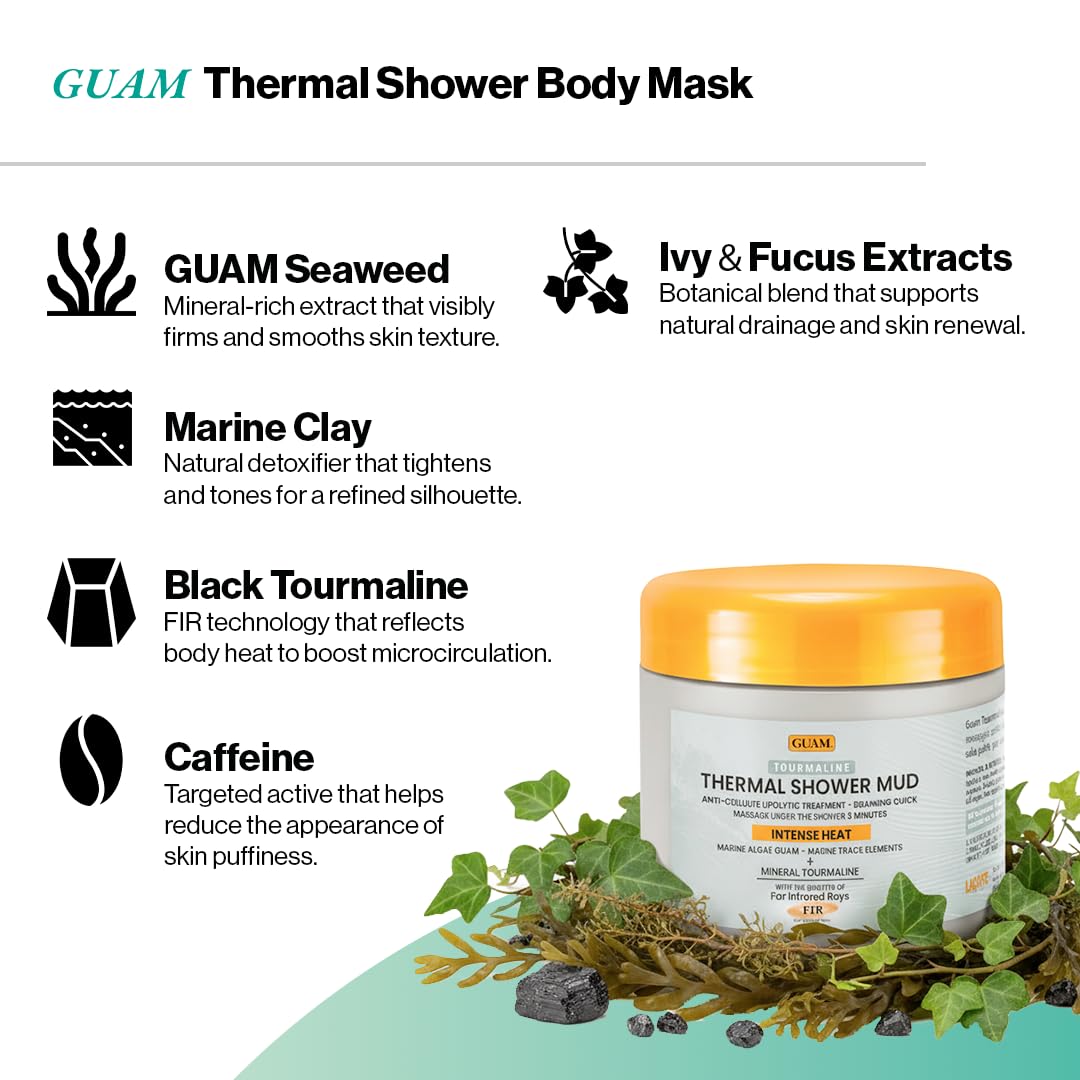 Guam thermal mud application on legs for cellulite removal