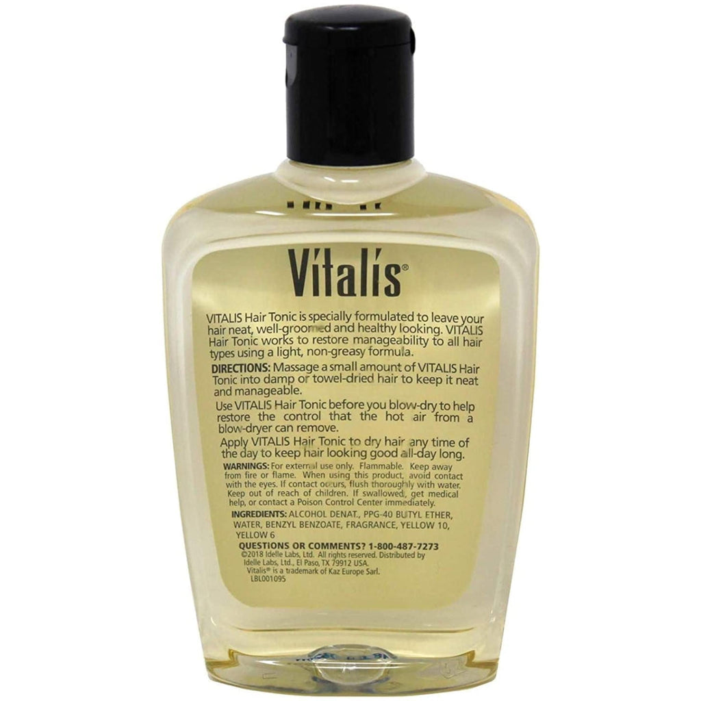 Vitalis classic men's hair styling liquid bottle for all hair types
