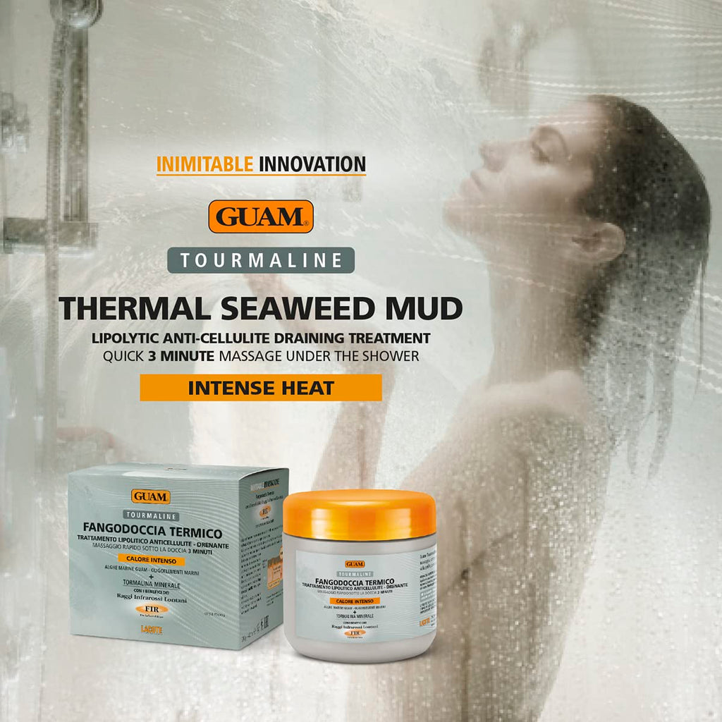 Guam skincare thermal mud product ready for shower use