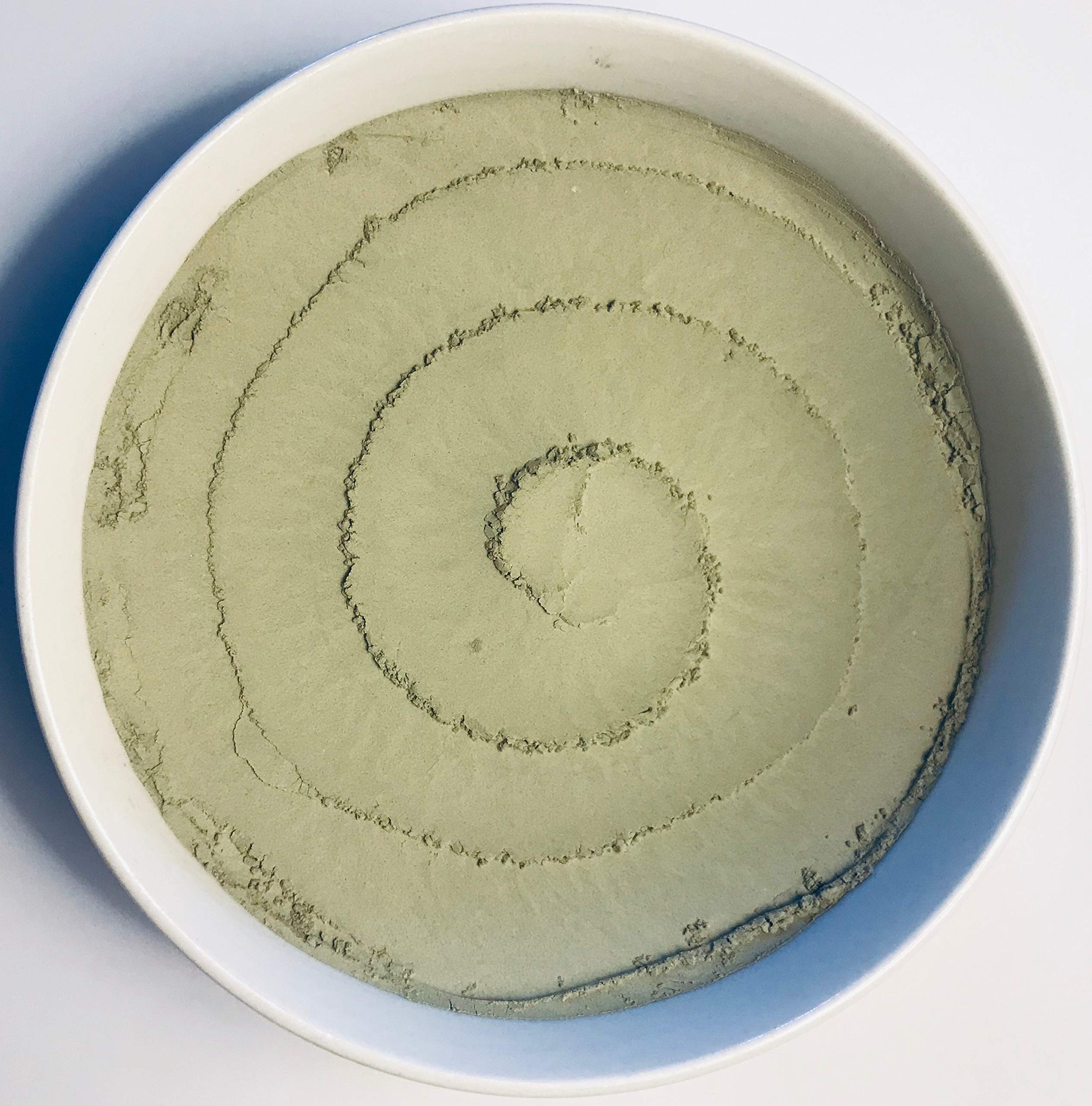 Brambleberry French Green Clay powder texture close up