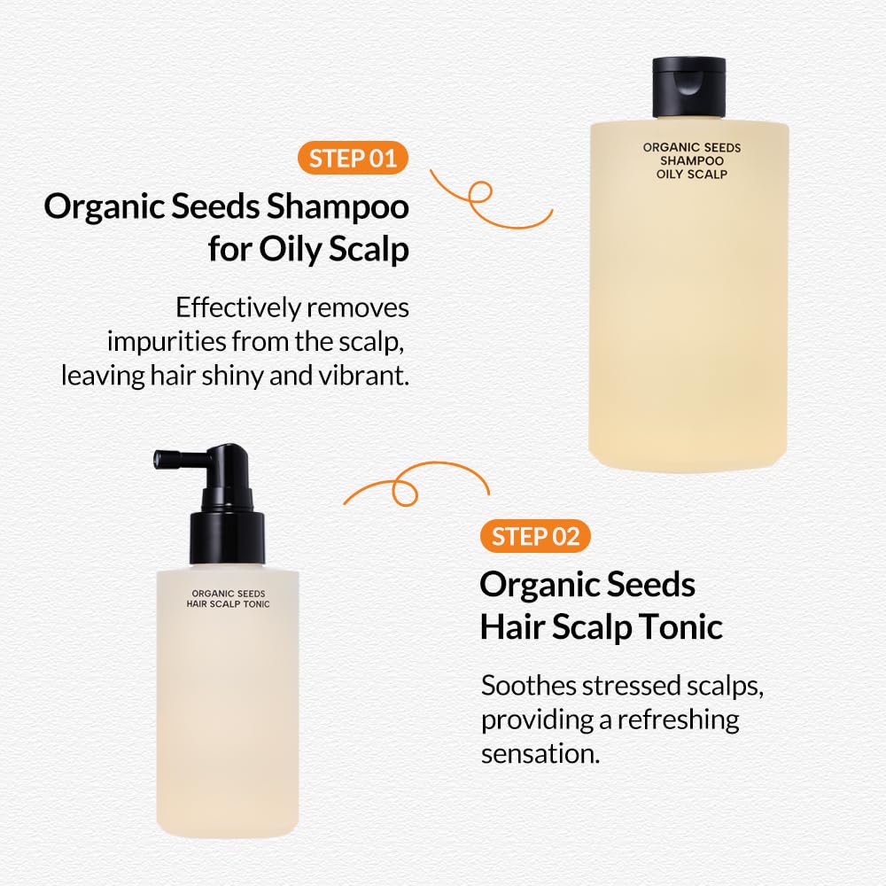 Whamisa Korean skincare hair tonic packaging displaying the COSMOS certified organic ingredients list.