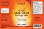 Full spectrum liquid turmeric extract by Omica Organics showcasing the pump dispenser and clean label details.