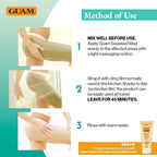 Guam body wrap 500 gram container label details