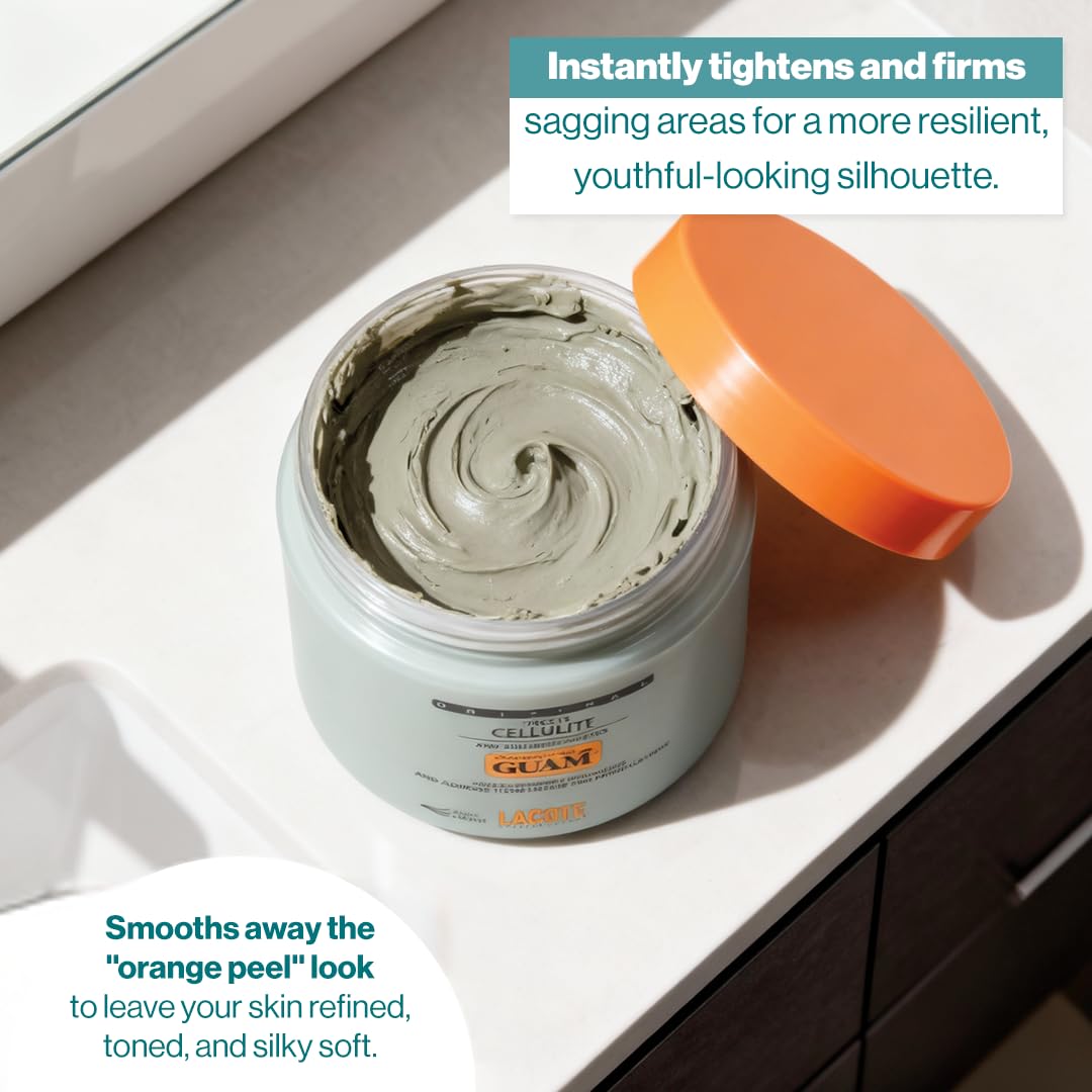 Authentic Guam heating body wrap treatment container showing product details and directions