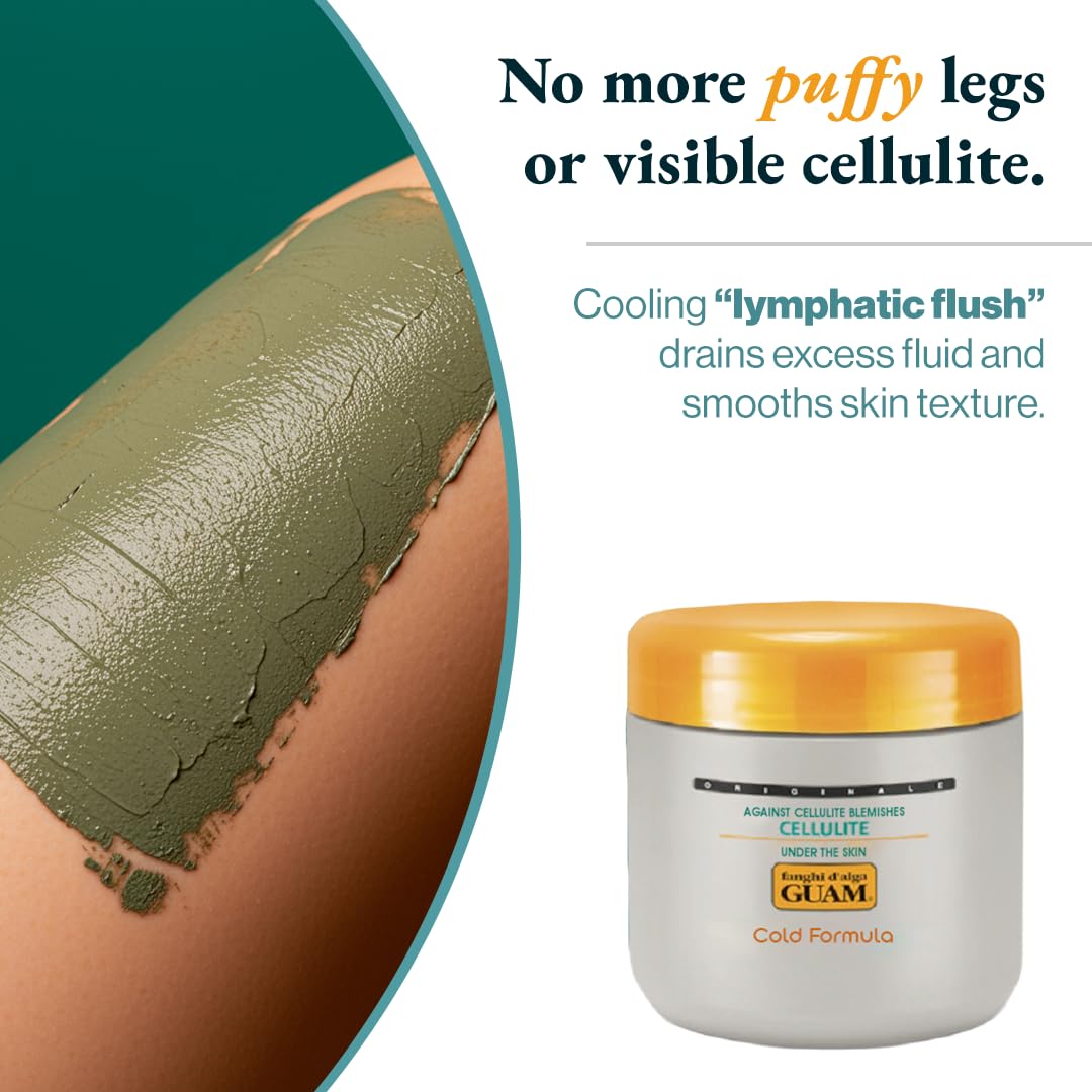 Guam Seaweed Body Wrap Cooling Formula cooling clay texture for cellulite removal treatment.