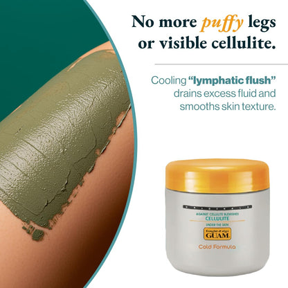 Guam Seaweed Body Wrap Cooling Formula cooling clay texture for cellulite removal treatment.