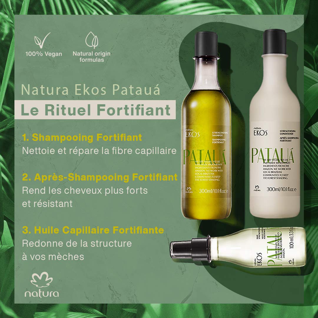 Authentic Natura Ekos vegan hair care tonic sourced from the USA for fine and brittle hair treatment.