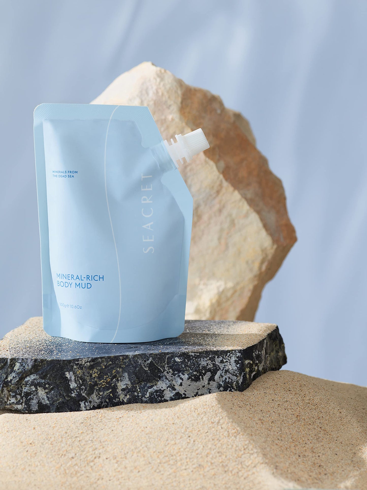 Authentic USA imported Seacret Dead Sea mud packaging for Indian luxury spa care at home