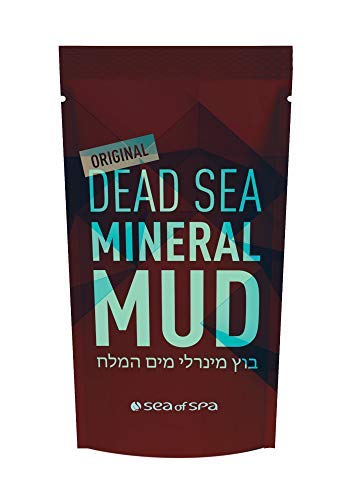 Authentic Israel sourced Sea of Spa black mineral mud bag for deep body detox and pore cleansing.
