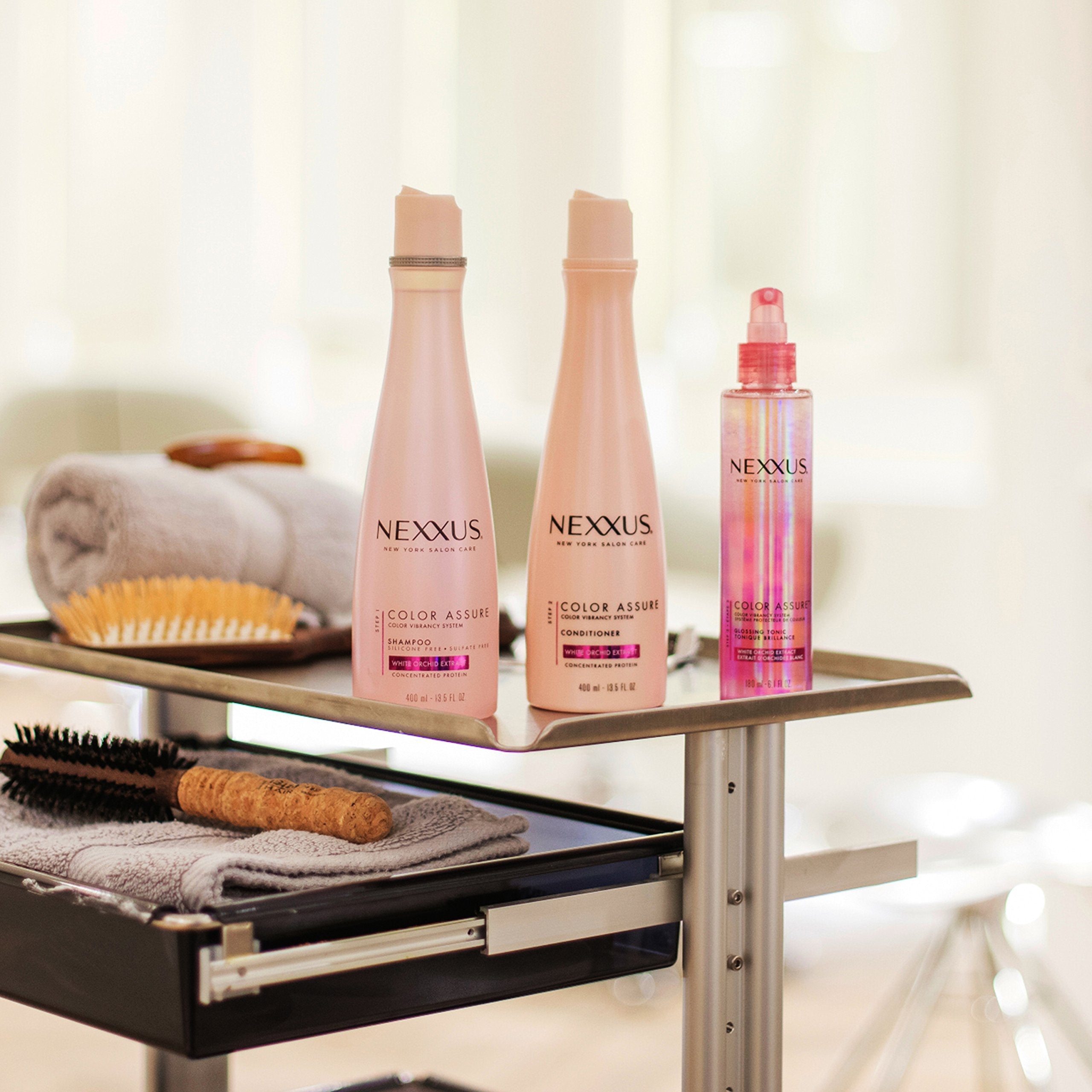 Nexxus color protection hair tonic spray bottle for treated hair