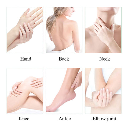 Applying Wioihee mud scrub to arm for exfoliation