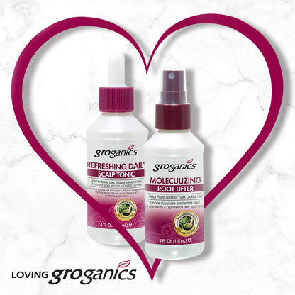 Groganics refreshing tonic for braids locs and natural hair hydration