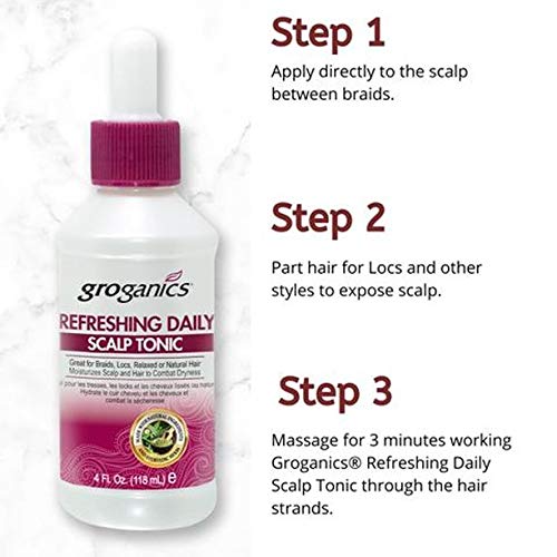 Groganics saw palmetto infused daily topical scalp formula