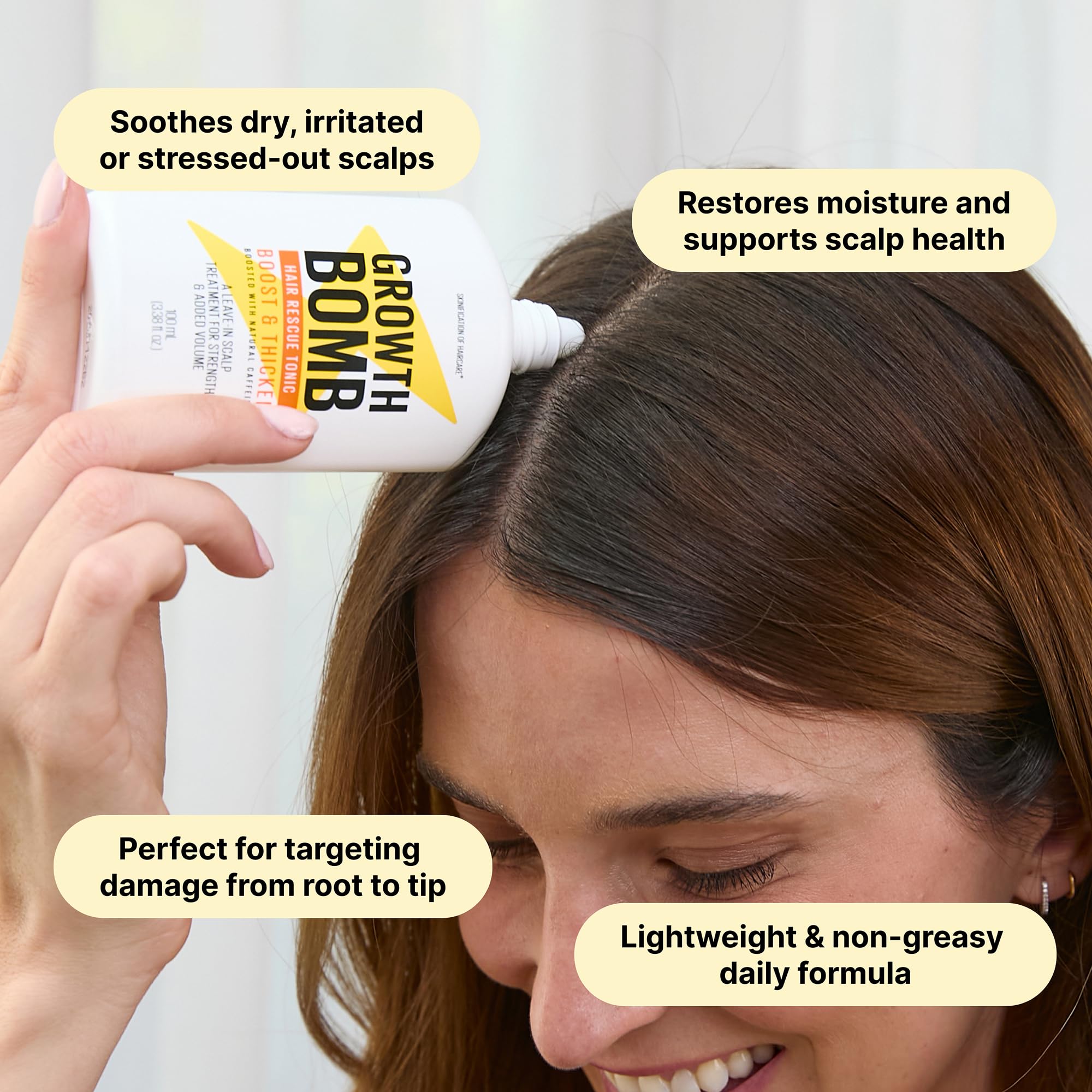 Authentic Growth Bomb anti breakage root serum imported from USA