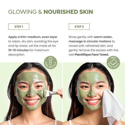 Korean skincare routine mud mask for blackheads and oil control on face and body