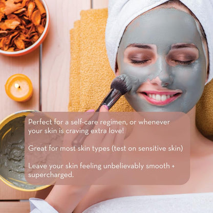 Authentic USA imported anti acne mud mask product packaging view.