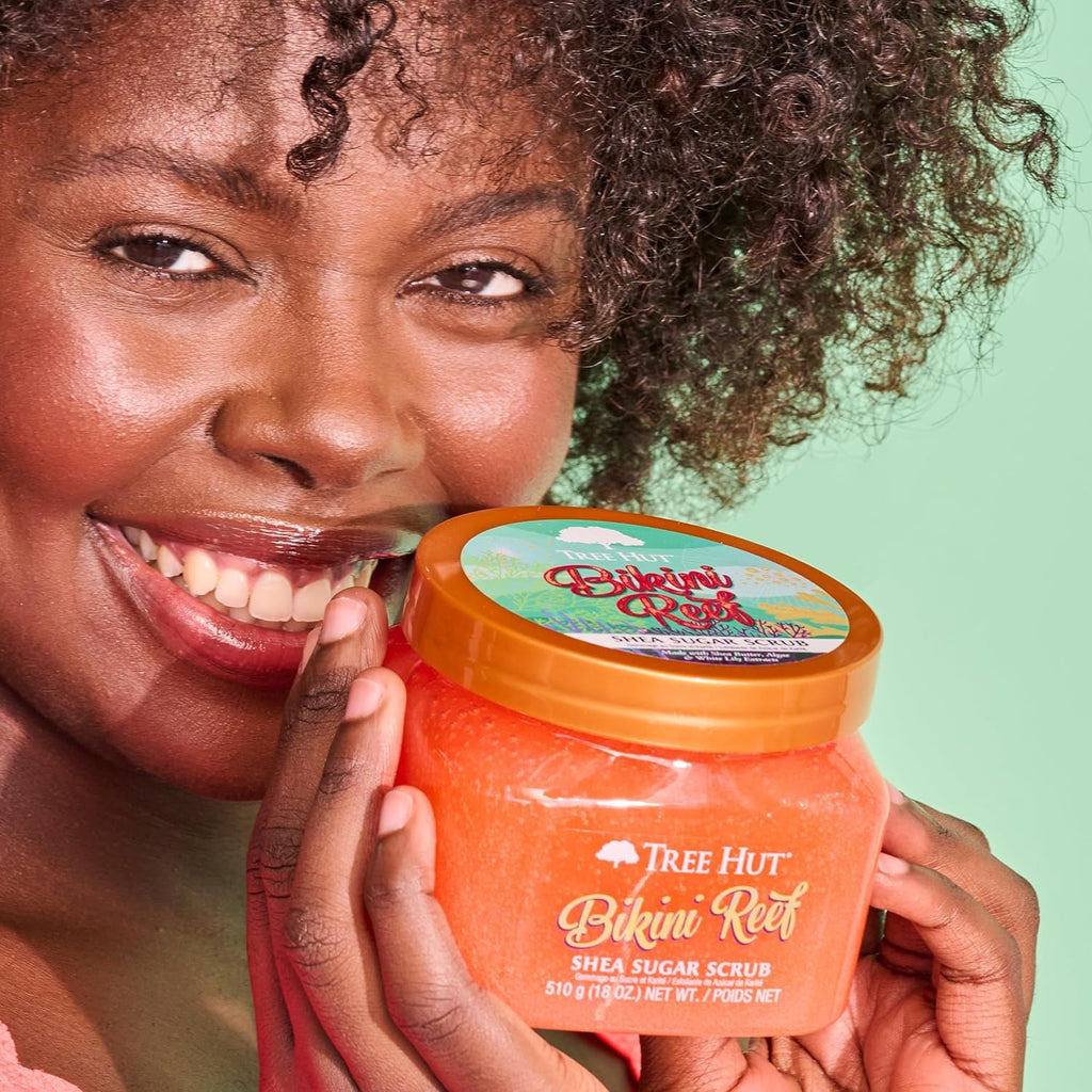 Tree Hut Vanilla Shea Sugar Body Scrub packaging details