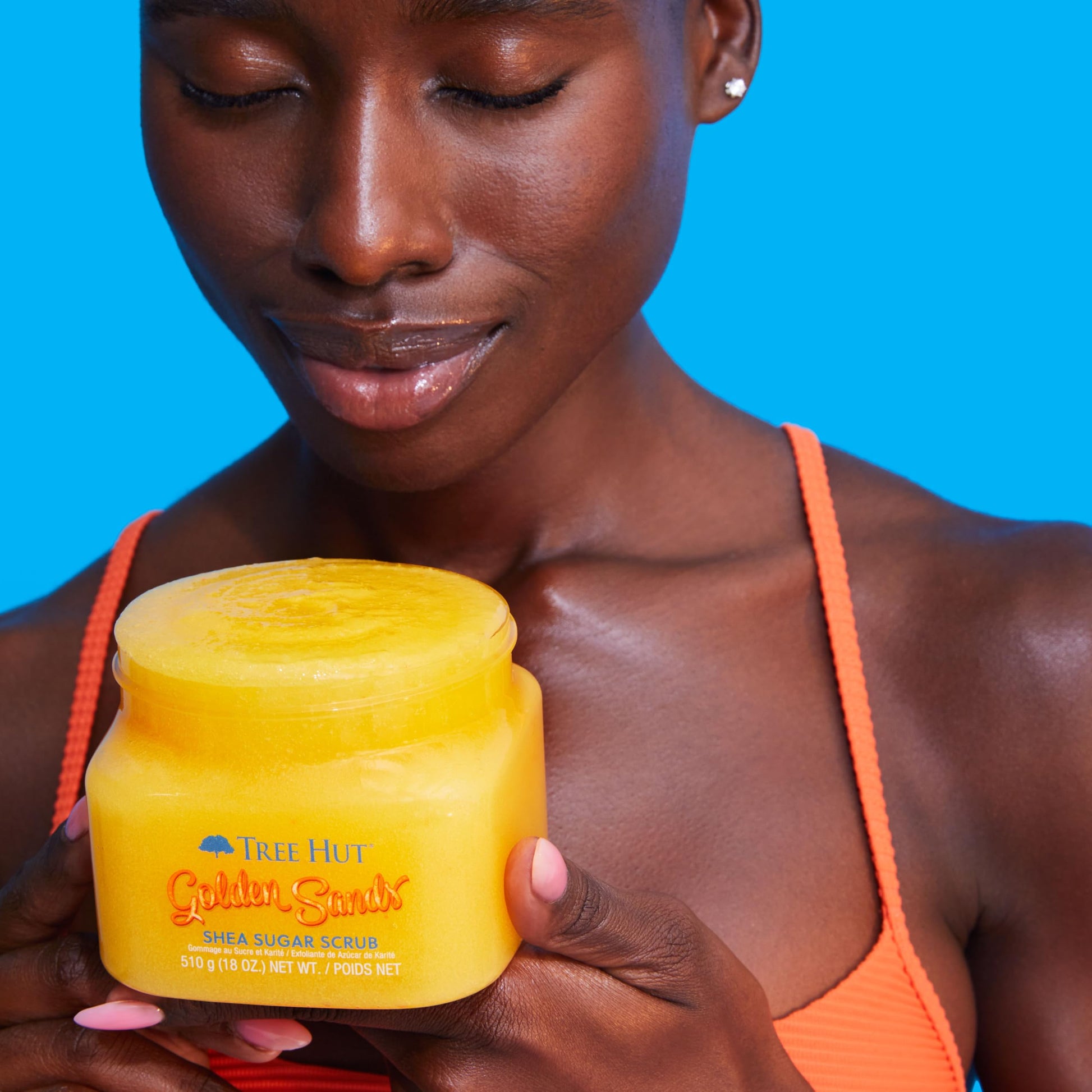 Tree Hut Golden Sands Shea Sugar Scrub authentic USA imported packaging
