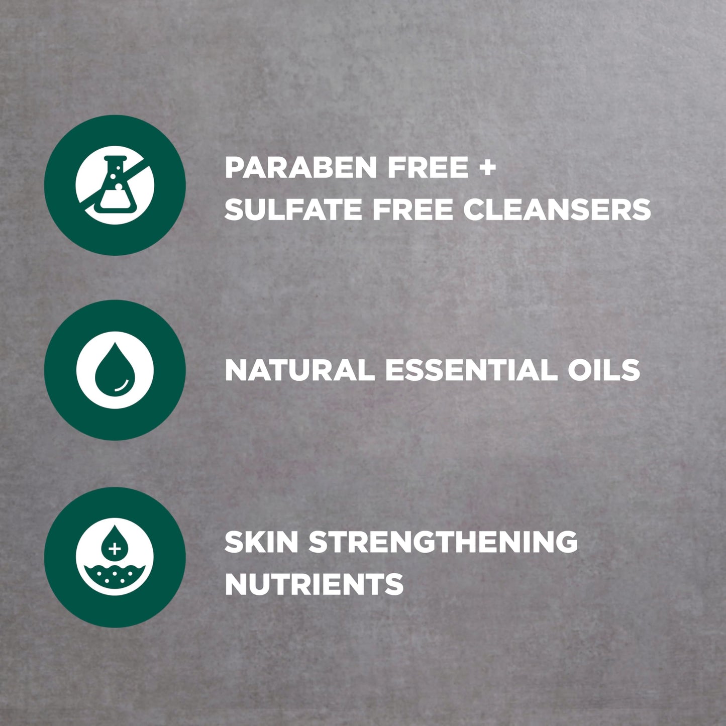Invigorating blue eucalyptus and mint scented men's exfoliating cleanser texture