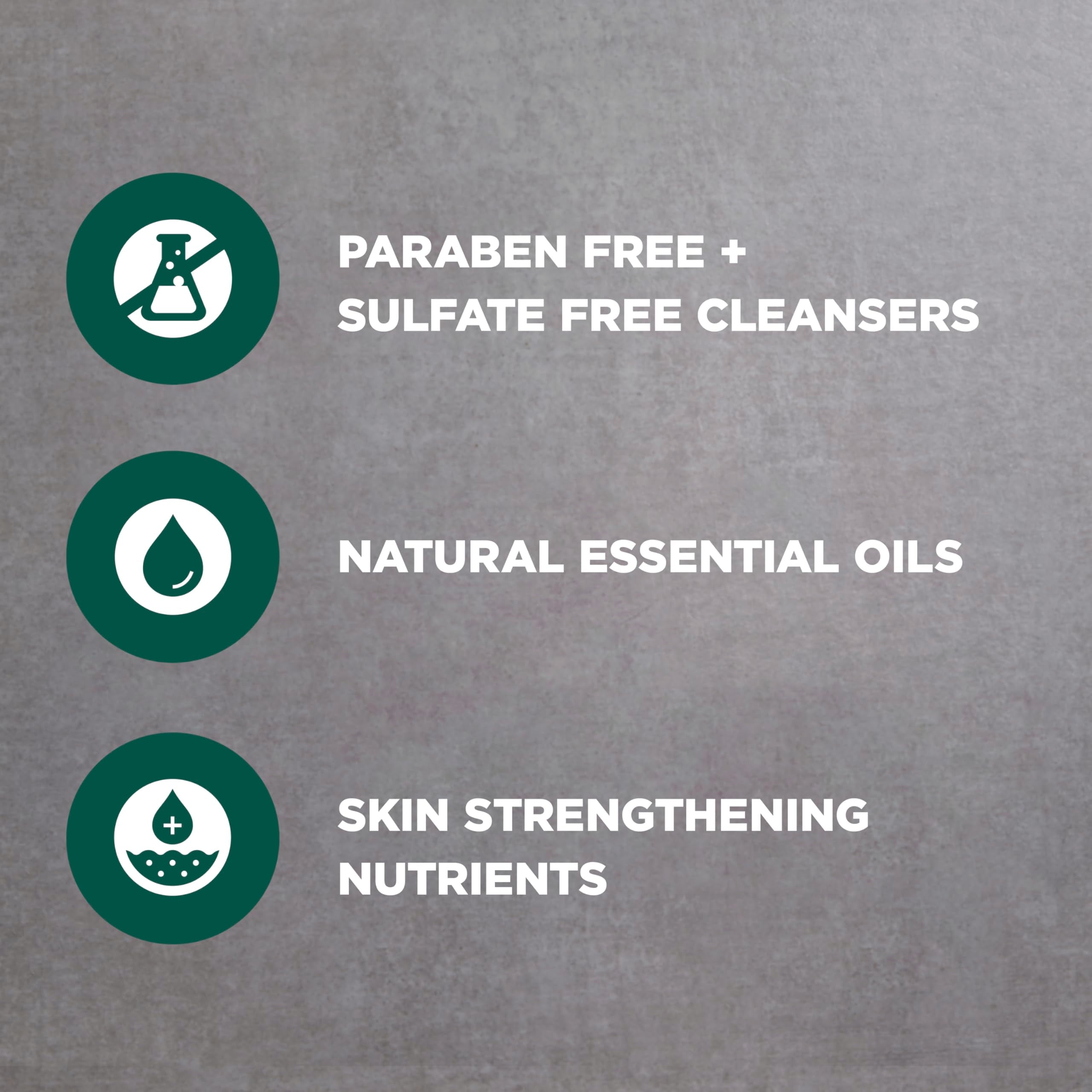 Invigorating blue eucalyptus and mint scented men's exfoliating cleanser texture