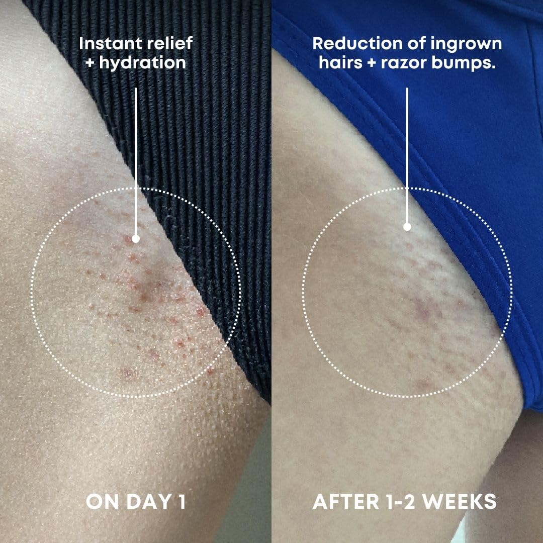 Bushbalm pre shave scrub for razor bumps packaging details