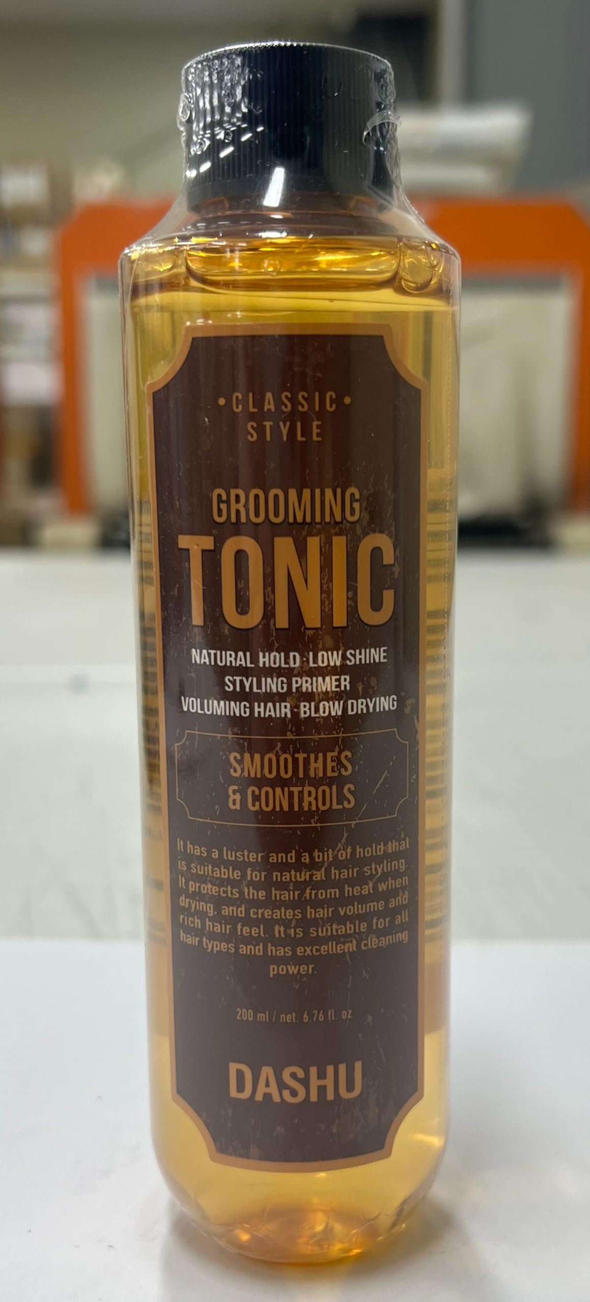 DASHU classic style texturizer bottle displaying product directions