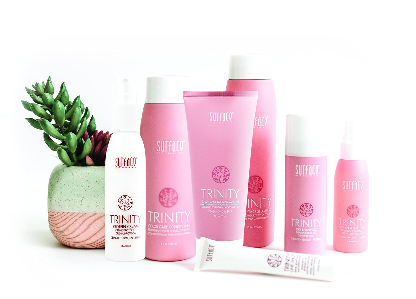 Surface Hair Trinity leave in protein treatment mist for fine hair volume and strength