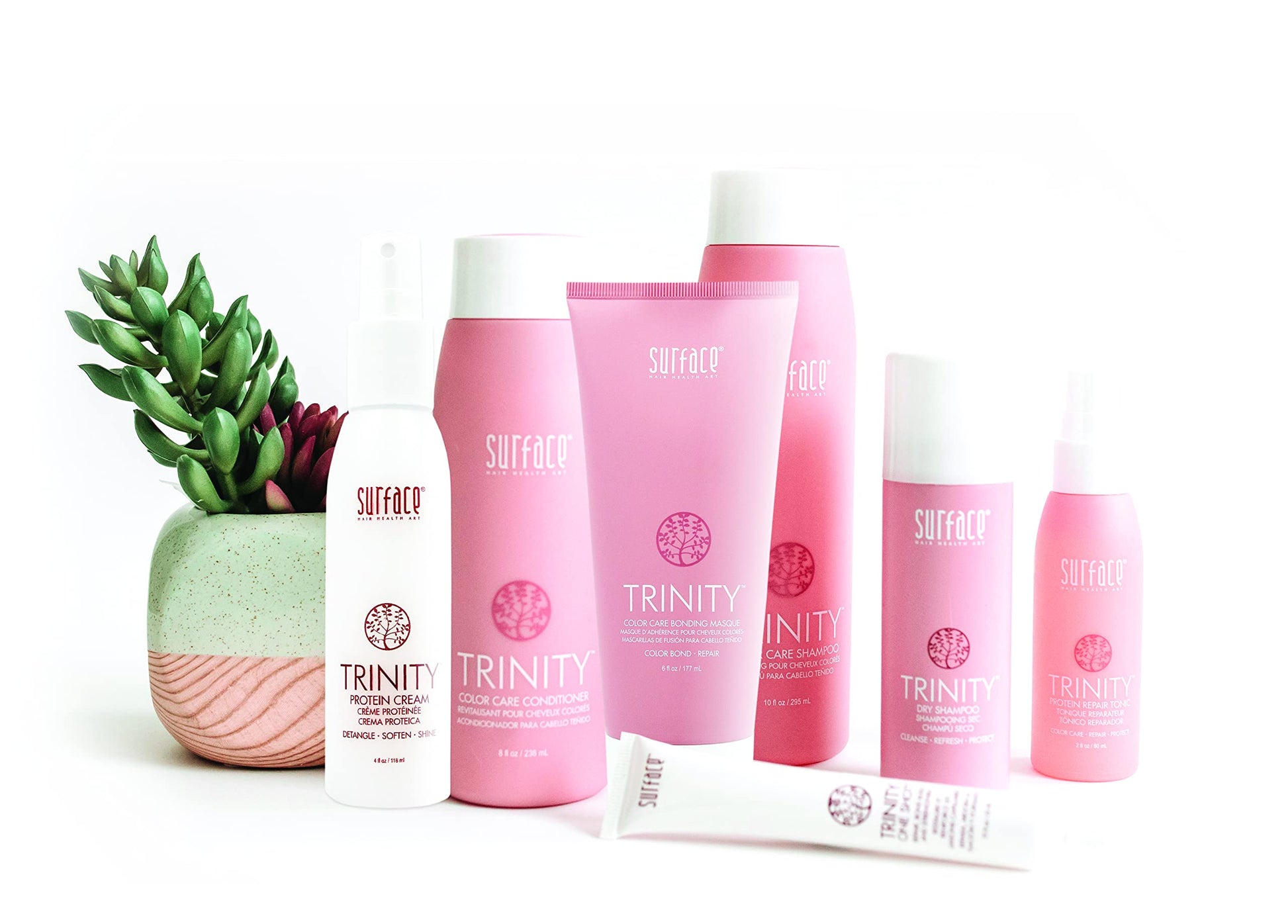 Surface Hair Trinity leave in protein treatment mist for fine hair volume and strength