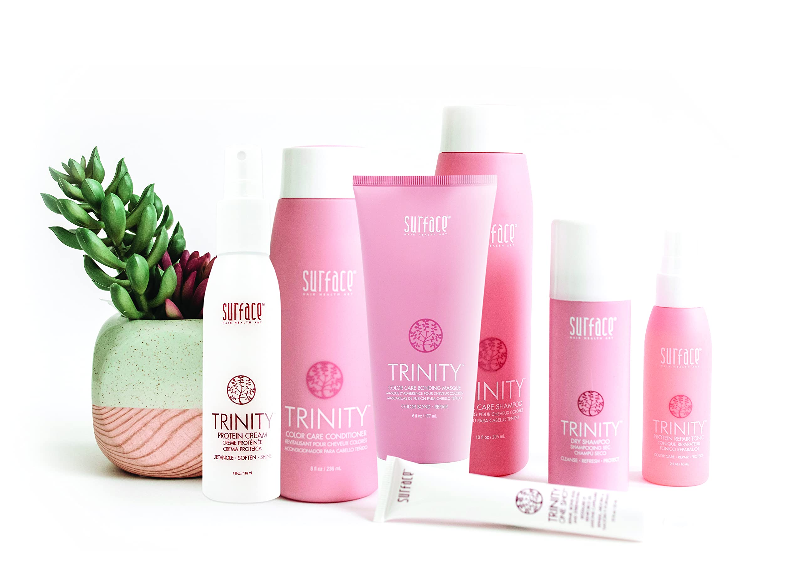 Surface Hair Trinity leave in protein treatment mist for fine hair volume and strength