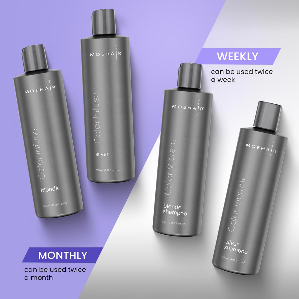 Moehair Color Infuse Silver color correcting toner for gray and white hair