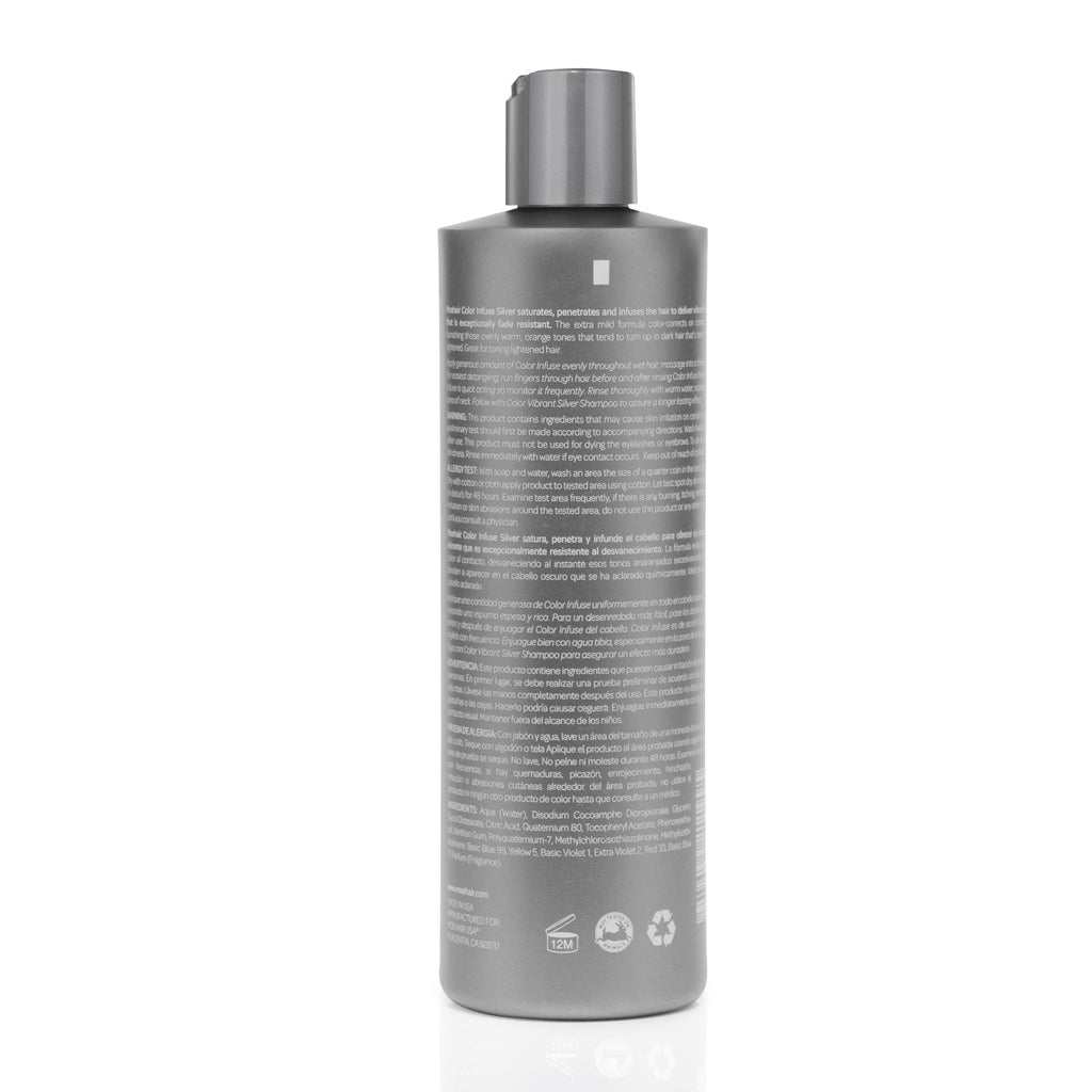 Moehair anti brassiness purple toner creamy lather application on hair