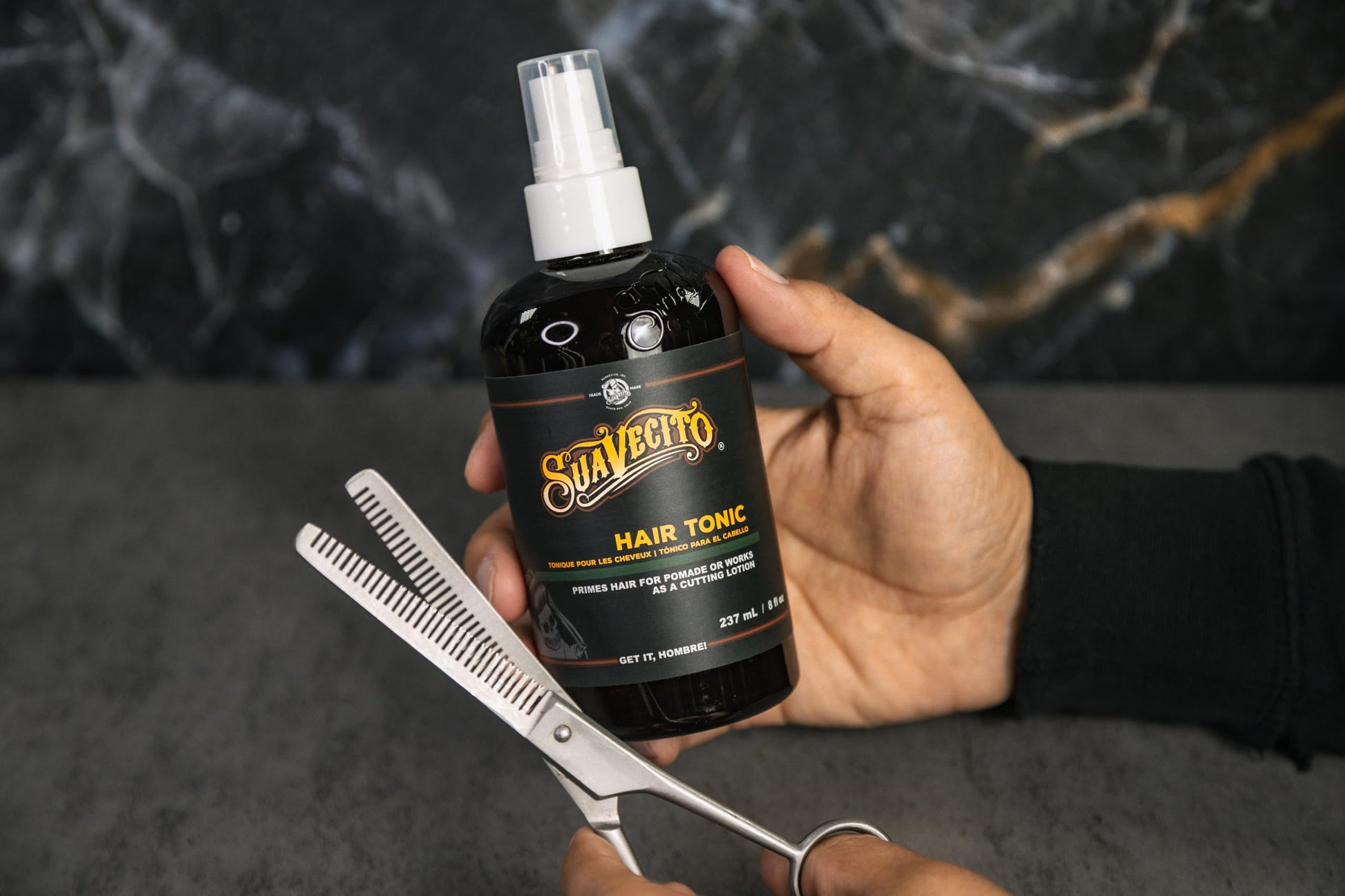 Suavecito paraben free premium hair spray for heat protection