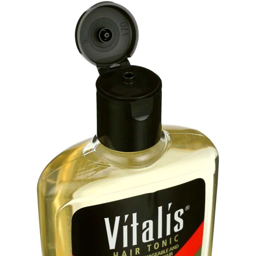 Vitalis V7 formula hair tonic for frizz control