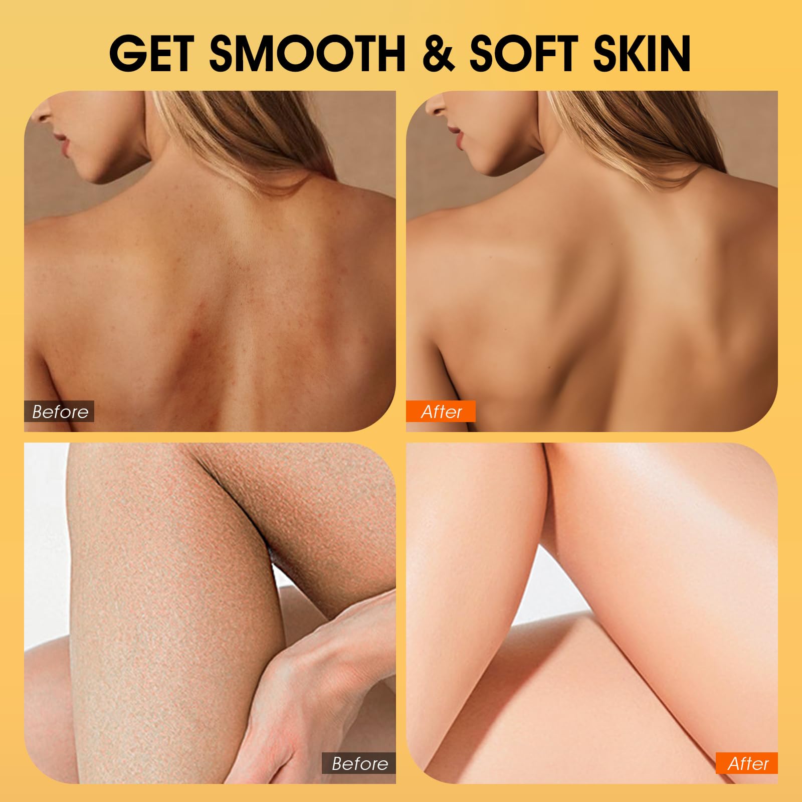 VOERUY turmeric skin brightening scrub for men and women