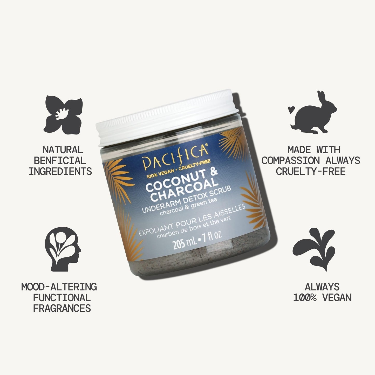 Authentic USA imported Pacifica underarm body scrub available on Dropy India store