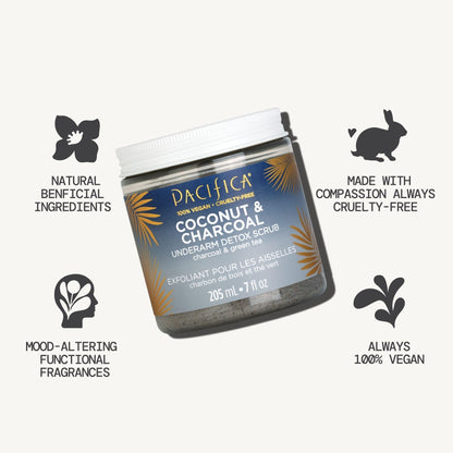 Authentic USA imported Pacifica underarm body scrub available on Dropy India store