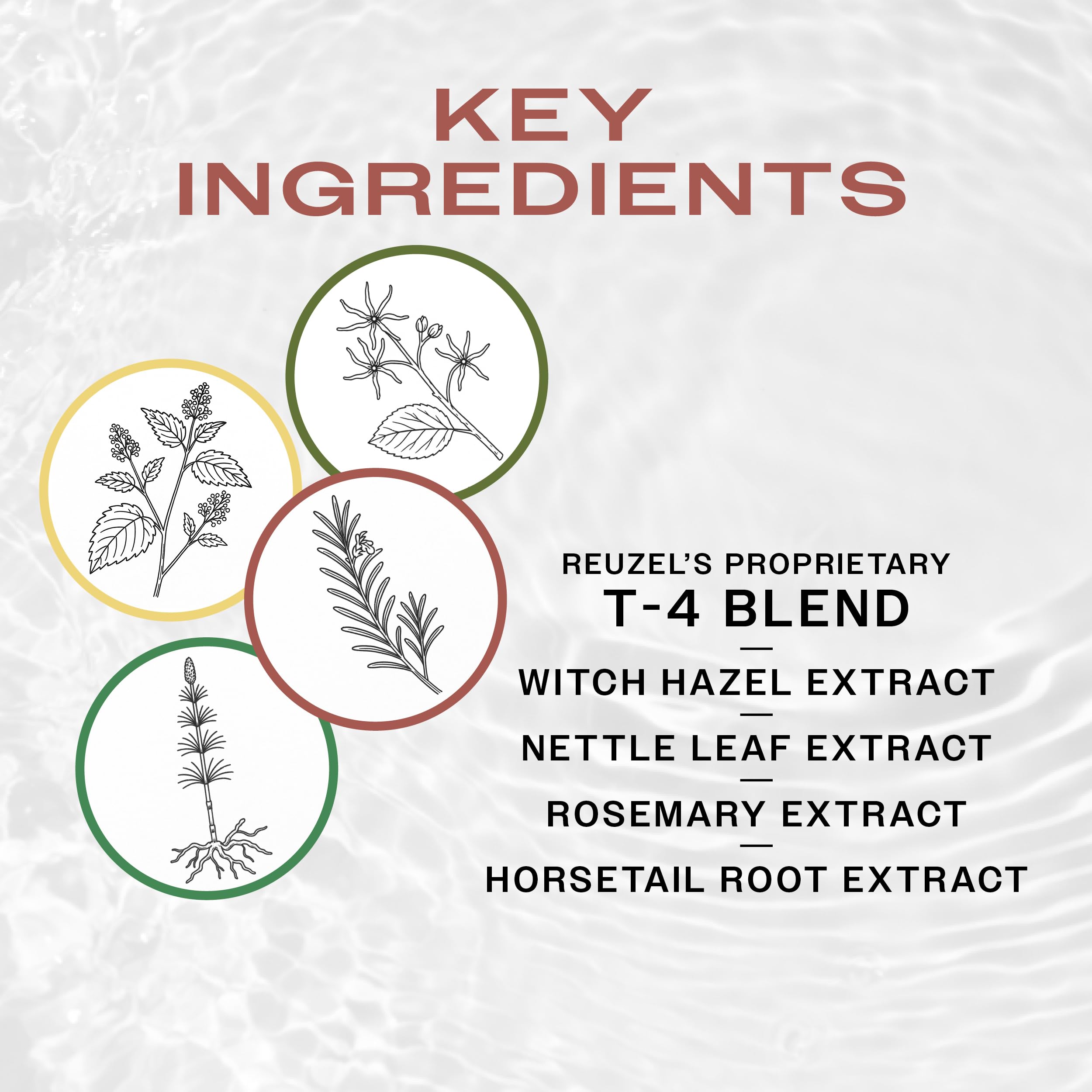 Oil free Reuzel hair styling liquid showing clear blue formula
