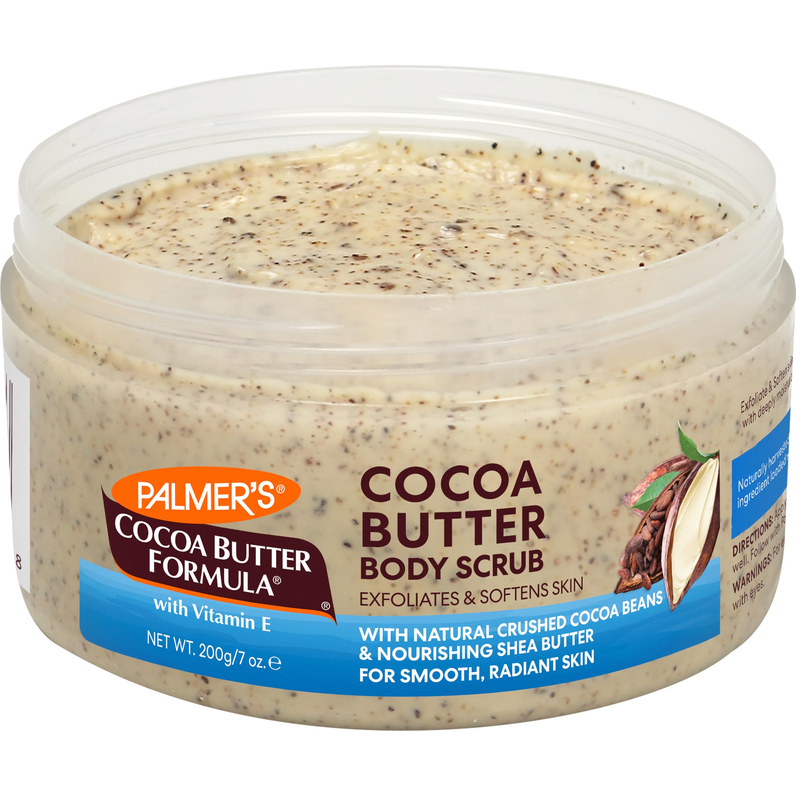 Palmer's Cocoa Butter Body Scrub ingredient label detail