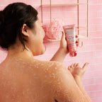 Soap & Glory Original Pink body polish squeeze tube side angle