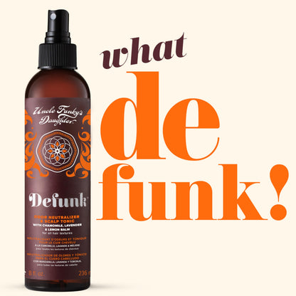 Uncle Funky's Daughter Defunk herbal hair refresher spray bottle packaging details