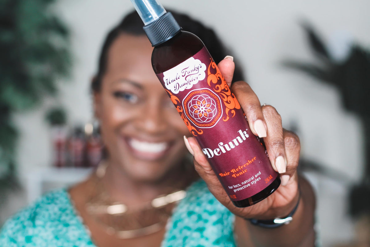 Uncle Funky's Daughter Defunk odor neutralizing treatment for curly hair