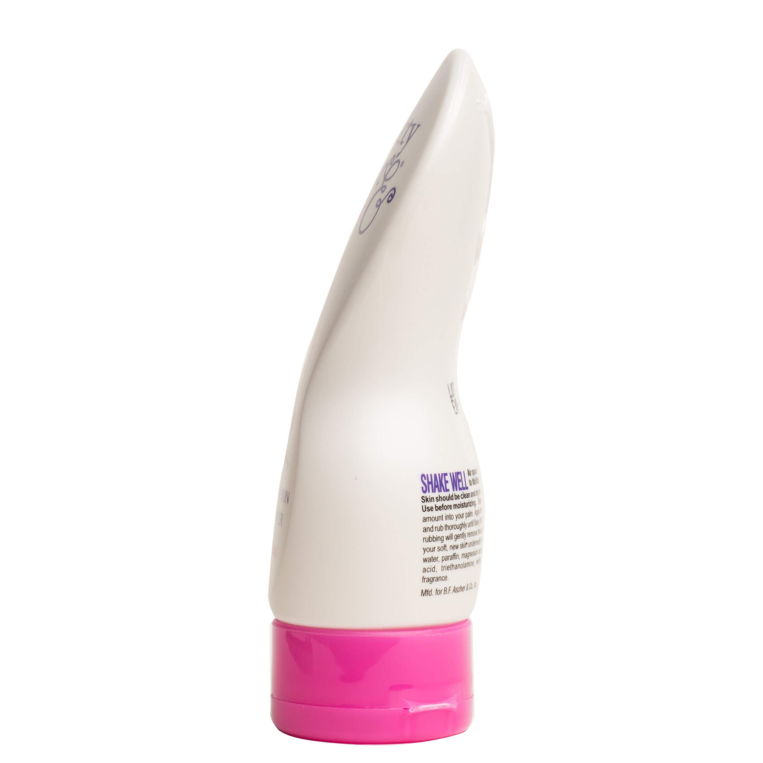 Three fluid ounce bottle of Pretty Feet And Hands callus remover for smooth heels