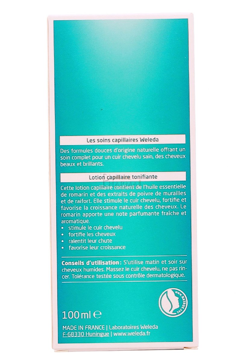 Weleda natural vegan hair lotion with organic rosemary oil for thinning hair