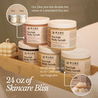 Bare Botanics unscented exfoliator back label details