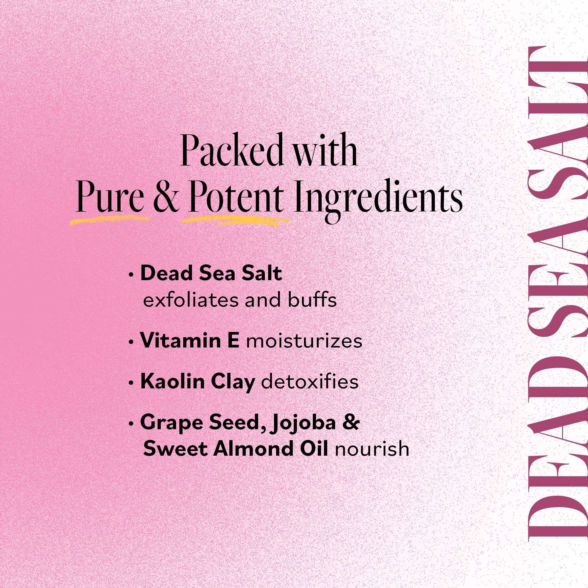 Derma E Dead Sea Salt scrub application demonstration