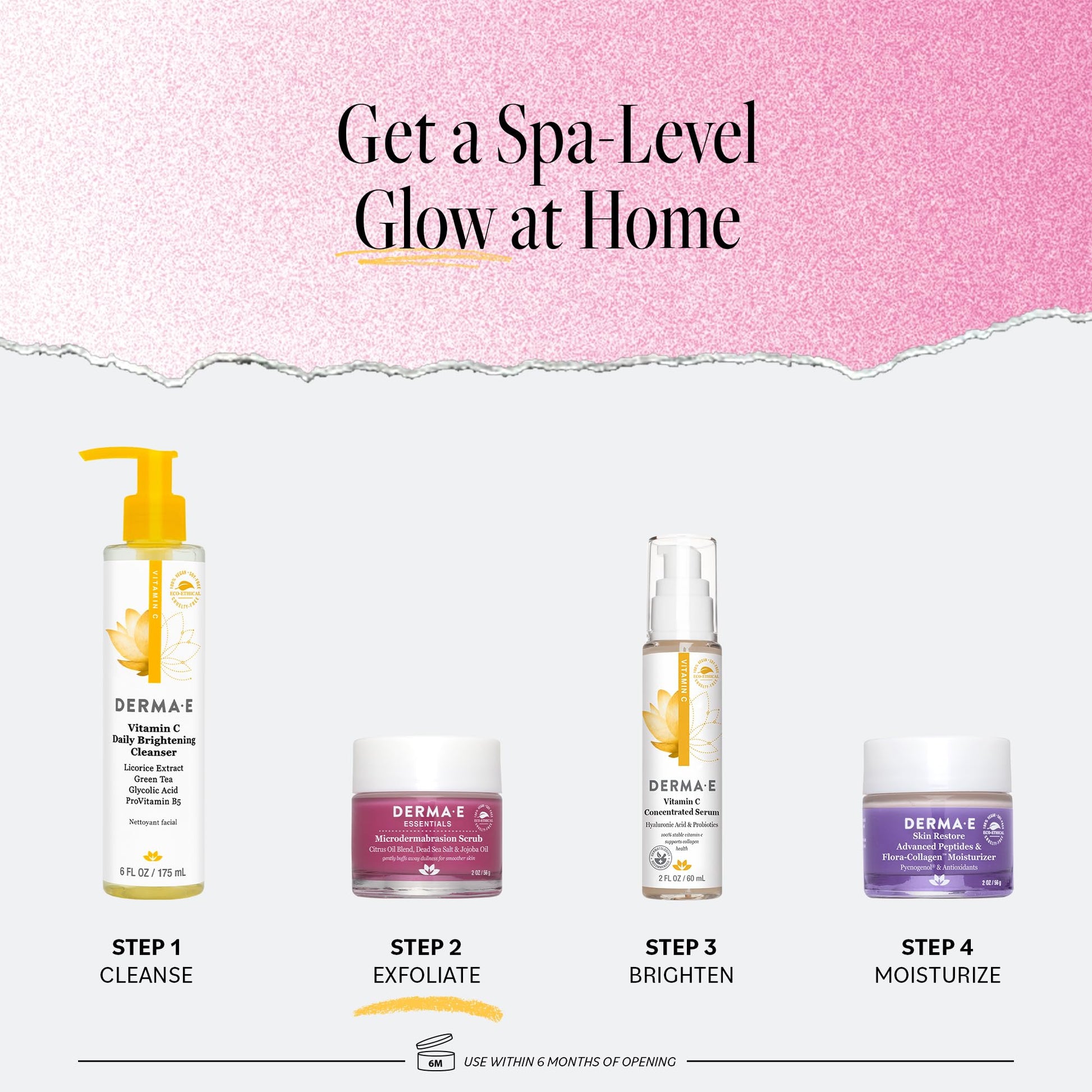 Derma E exfoliating scrub ingredients and benefits label