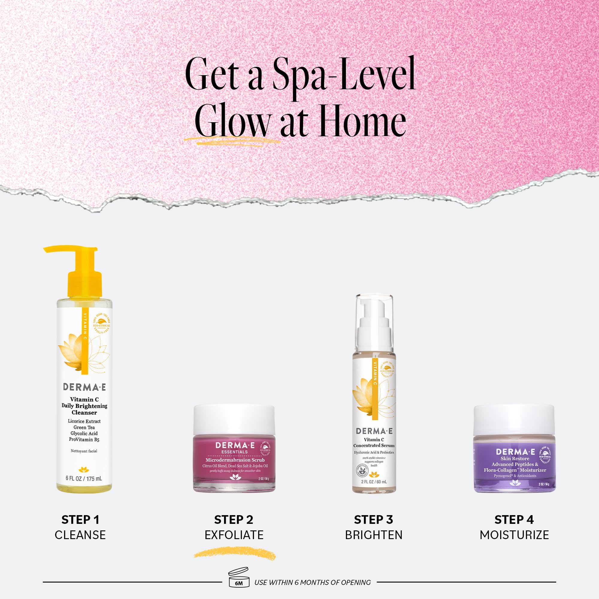 Derma E exfoliating scrub ingredients and benefits label